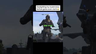 Gaslighting before the game begins