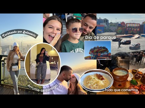 Vlog- quanto gastamos? Parque, dicas, arrume-se comigo pra jantar, turistando em Balneário