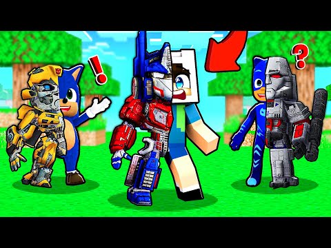 ENES VE ARKADAŞLARI NASIL TRANSFORMERS'A DÖNÜŞTÜ? 🚗🤖 Minecraft