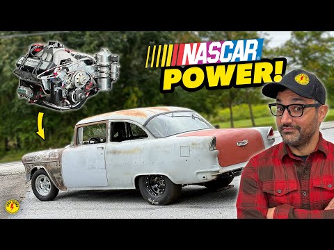 Turning this NEGLECTED '55 Chevy into a NASCAR POWERED RACE CAR for Drag Week!