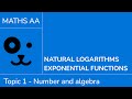 Natural Logs and Exponential Functions