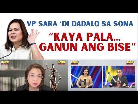 VP SARA 'DI DADALO SA SONA| KAYA PALA GANUN ANG BISE