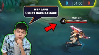 THIS FAMOUS STREAMER GOT AMAZED IN MY TOP GLOBAL LAPU LAPU ONE SHOT DAMAGE!!🔥(you must watch this)