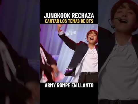 La razón por la que Jungkook se negó a cantar canciones de BTS hace llorar a ARMY