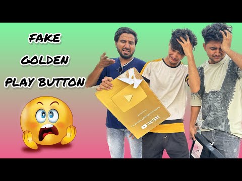 Fake golden play button prank | prank video |