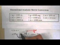 Converting in the Metric System with Dimensional Analysis
