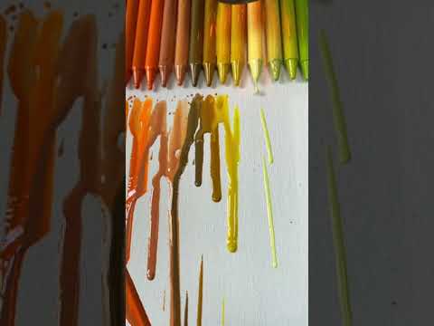 ARTIST CREATES STUNNING ART WITH WAX CRAYONS! 😍 #shorts