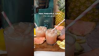 THIS PINK PINEAPPLE JUICE WILL HAVE YOUR SKIN GLOWING! 🍍✨ | ASMR Juicing