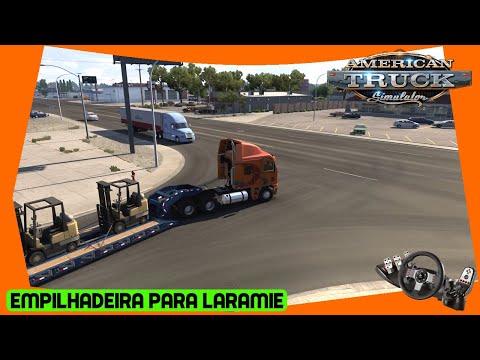 CARGA DE EMPILHADEIRA PARA LARAMIE - DLC WYOMING! - AMERICAN TRUCK SIMULATOR
