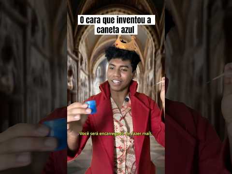 O CARA QUE INVENTOU A CANETA AZUL #shorts