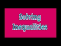 Exploring Inequalities and Their Solutions