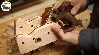 ⚡[DIY] I made a pair of groove planes for the boxmaker/ Woodworking / ASMR