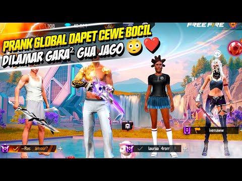 PRANK GLOBAL MALAH DILAMAR CEWE BOCIL YANG LAGI CARI COWOK! DIA MALAH JATUH CINTA GARA² GUA JAGO!