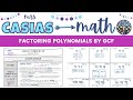 Factoring Polynomials Using the GCF