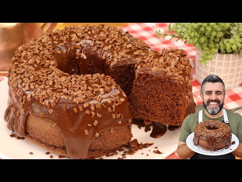 BOLO DE CHOCOLATE RÁPIDO E FÁCIL | Massa FOFINHA e SUPER MOLHADINHA - Receitas de Pai