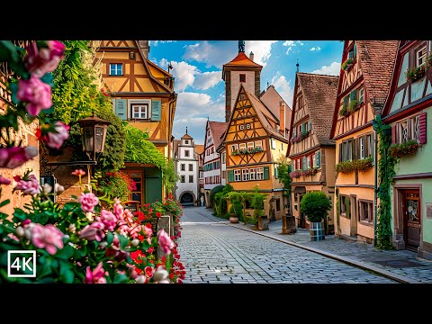 Rothenburg ob der Tauber 🇩🇪 | Germany's Most Beautiful Medieval Town 4K HDR 60P