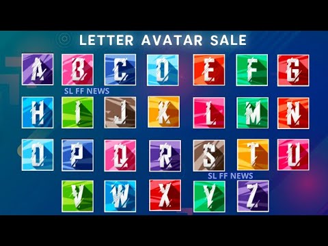 Free Fire A to Z Letters Avtars Giveaway 🔥🗿 #FreeFire