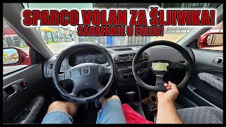 "TRKAĆA" HONDA DOBILA NOVI SPARCO VOLAN - DRASTIČNA RAZLIKA!