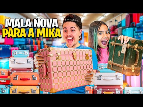 COMPRANDO MALAS PARA MIKAELLY VIAJAR COM A FAMILIA TIBA!