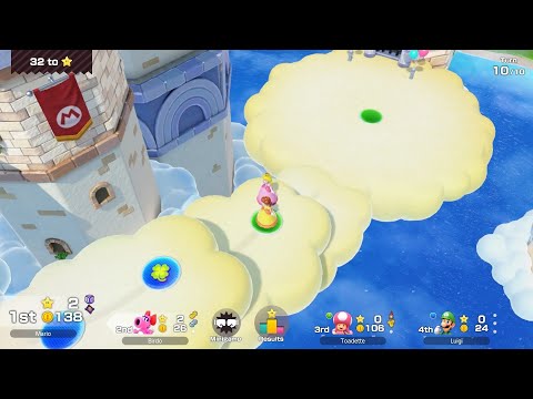 Super Mario Party Jamboree #90 Mario's Rainbow Castle Daisy vs Birdo vs Luigi vs Toadette