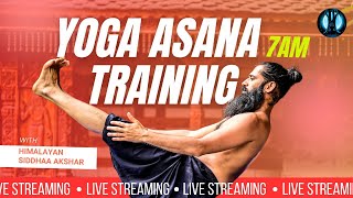 Live yoga asana training with Himalayan Siddhaa Akshar | 22 August 2025