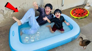 Pumpii Or Abdul_mj Fun in the swimming pool 🏊❤️