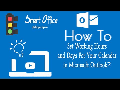 can you set work hours in outlook without an appointment