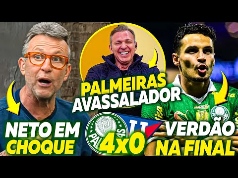 🤣 NETO sem ACREDITAR na VIRADA do PALMEIRAS e ANTIS em CHOQUE! "PALMEIRAS vai SER TETRA CAMPEÃO 