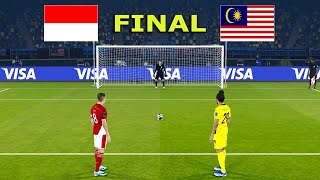 INDONESIA vs MALAYSIA - PENALTIES - FINAL  | FIFA World Cup 2026 USA | All Goals | PES Gameplay