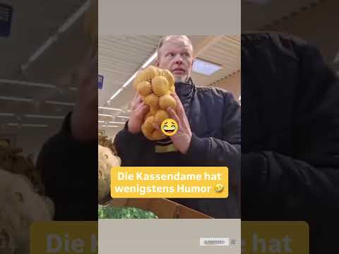 👉Wenn selbst die Kassiererin bessere Witze hat als du😅🛒 #funny #supermarkt #witzig #humor #shorts