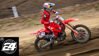 Chance Hymas suffers apparent knee injury at High Point in Moto 2 | Title 24 | Motorsports on NBC