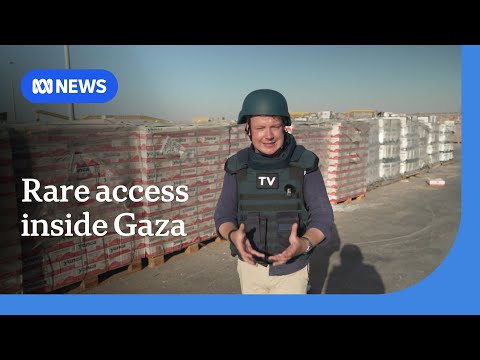 YouTube video thumbnail: ABC Granted Rare Access Inside Kerem Shalom in Gaza