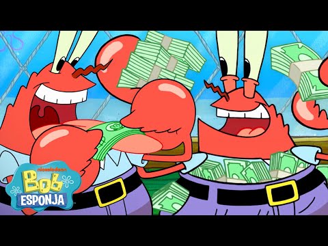 Bob Esponja | 2025 segundos de Mr. Krabs siendo Mr. Krabs 🦀 | Bob Esponja en Español