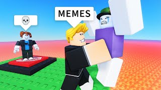 ROBLOX Hug Troll Tower - MEMES & FUNNY MOMENTS