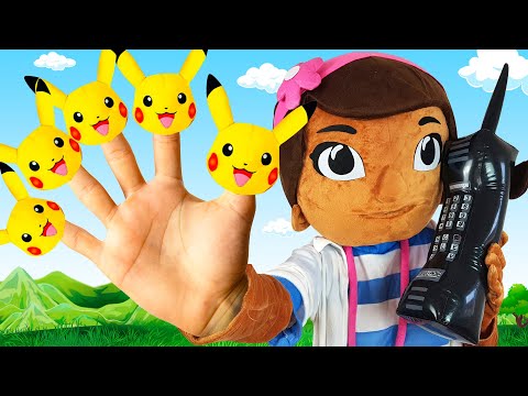 Five Little Monkeys Song with Pikachu - Children Song by iFinger