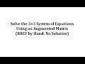 Understanding Augmented Matrices and Solutions