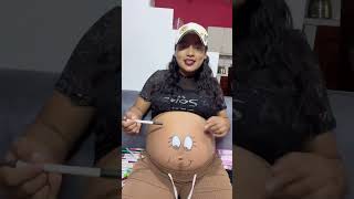 Pintando mi barriguita