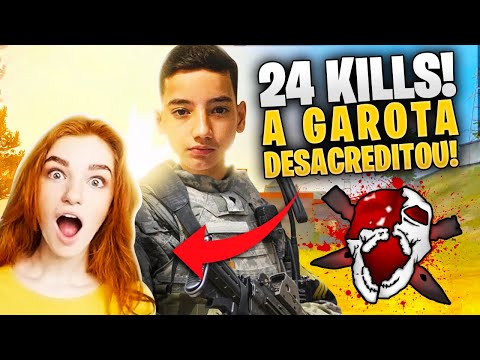 A MENINA MORREU E FIQUEI SOLO CONTRA SQUAD NA RANQUEADA! 24 KILLS  - FREE FIRE