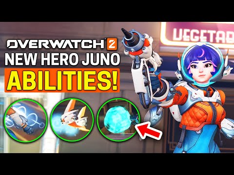 Overwatch 2 New Hero Juno - All Abilities!