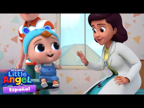 primera visita del bebé al médico | Canciones Infantiles 🎵  Para bebés | Little Angel y sus amigos