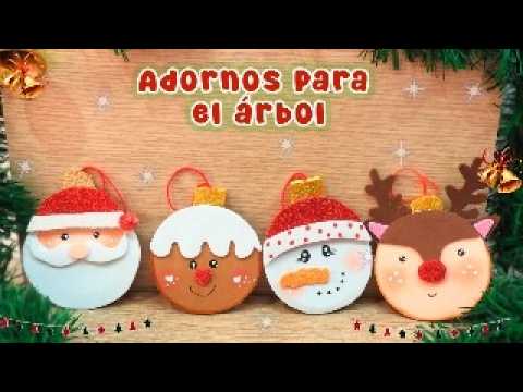 ADORNOS DE FOAMI PARA TU ÁRBOL DE NAVIDAD