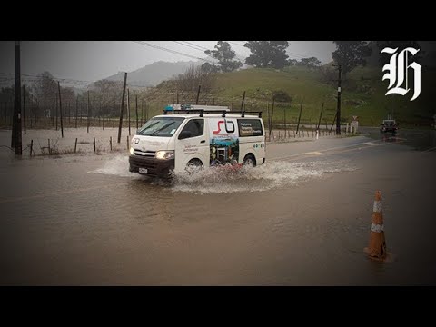 YouTube video thumbnail: Storm Alert as Heavy Rain, Strong Winds Lash top of North Island