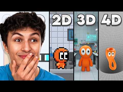 J’ai crée le MÊME Jeu de la 0D à la 4D (c’est trop stylé)
