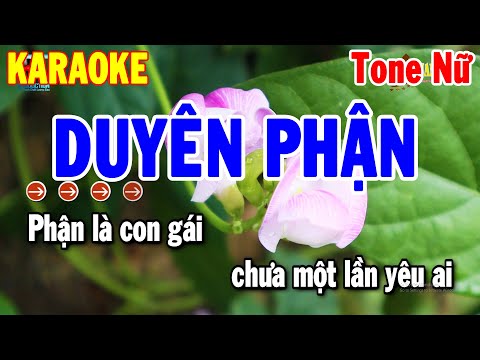 Karaoke Duyên Phận Tone Nữ Nhạc Sống Rumba Dễ Hát | Karaoke Thanh Hải