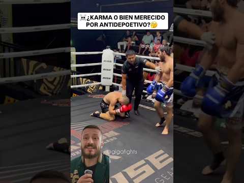 Karma o se aplico bien el famoso refrán 'ojo por ojo'? Que opinan? 🤔  #muaythai #ufc #mma.mp4
