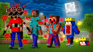 I Living SCARY ENTITIES Life For 24 Hours In Minecraft! [Part - 4]