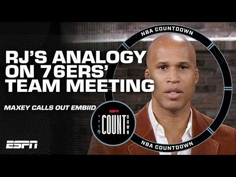 'The babies are parenting the adults' - Richard Jefferson's analogy for the 76ers' team meeting 👀