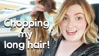 Chopping off my long hair!