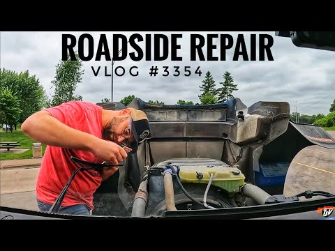 ROADSIDE REPAIR | My Trucking Life | Vlog 3354
