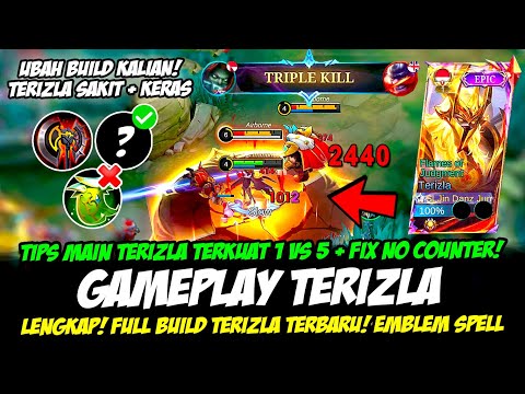 CARA MAIN TERIZLA TERKUAT + COMBO SAKIT TERIZLA❗BUILD TERIZLA TERSAKIT 2024❗GAMEPLAY TERIZLA EXP